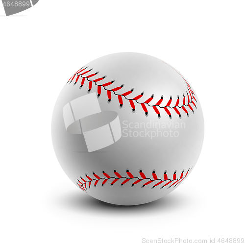 Image of Baseball ball on white background.
