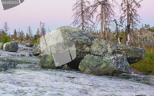 Image of Megalithic Stone Boulders on Vottovaara Mountain