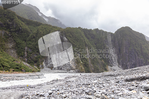 Image of Riverbed of the Franz Josef Glacier, New Zealand