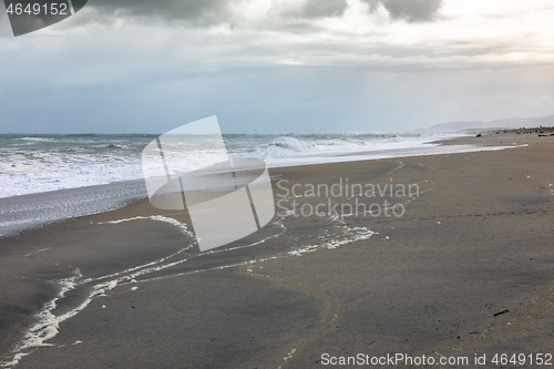 Image of sand beach south west New Zealand