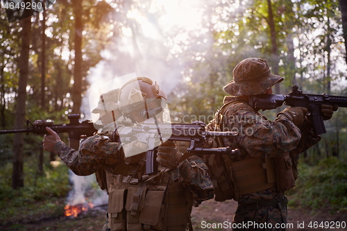 Image of Soldier Woman as a Team Leader