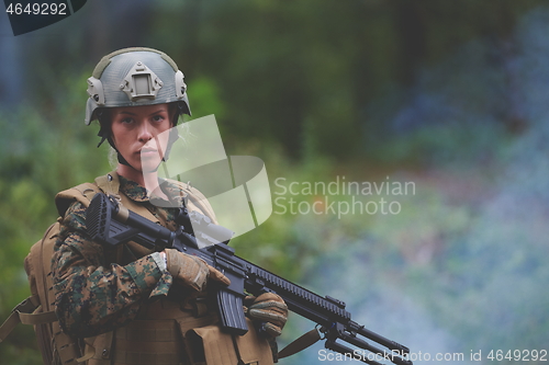 Image of woman soldier