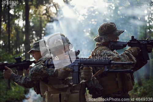 Image of Soldier Woman as a Team Leader