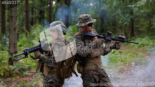 Image of Soldier Woman as a Team Leader