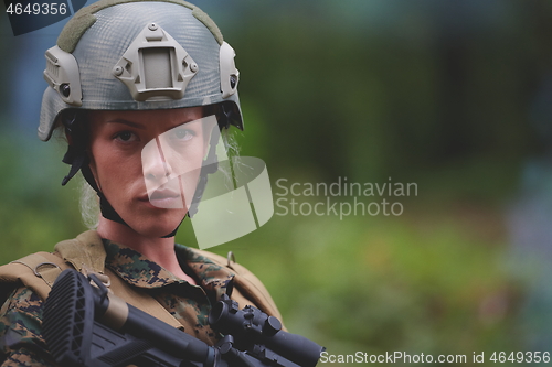 Image of woman soldier