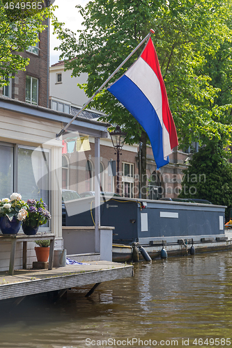 Image of House Boat Holland Flag