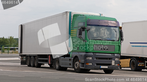 Image of Green Semi Truck