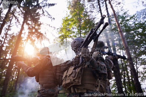 Image of Soldier Woman as a Team Leader