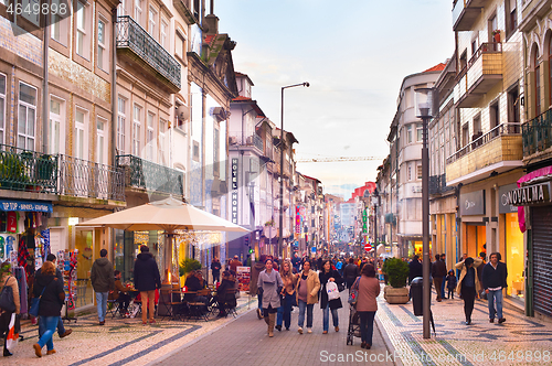 Image of Rua Santa Catarina. Porto, Portugal