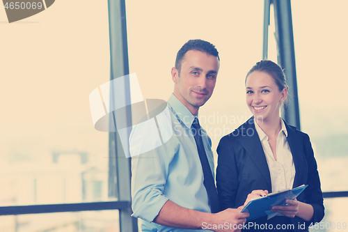 Image of business people in a meeting at office