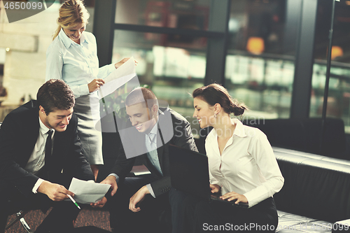 Image of business people in a meeting at office