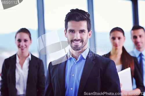 Image of business people in a meeting at office