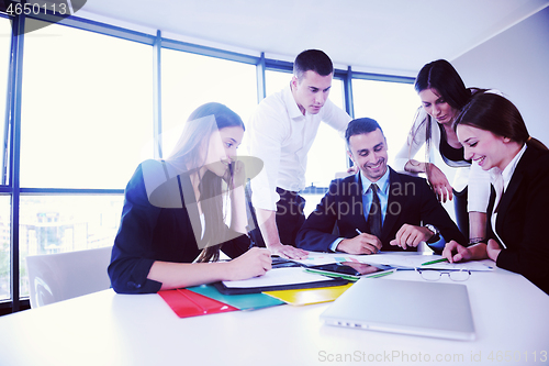 Image of business people in a meeting at office