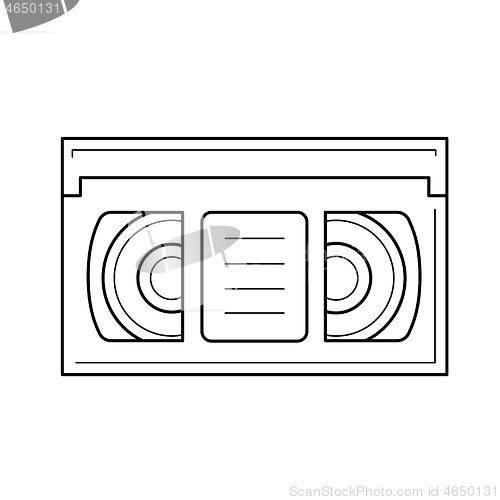 Image of Video tape line icon.