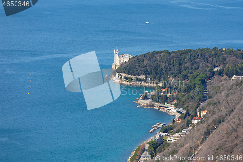 Image of Miramare Castle Aerial