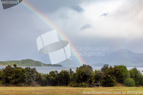 Image of scenery at Lake Te Anau, New Zealand