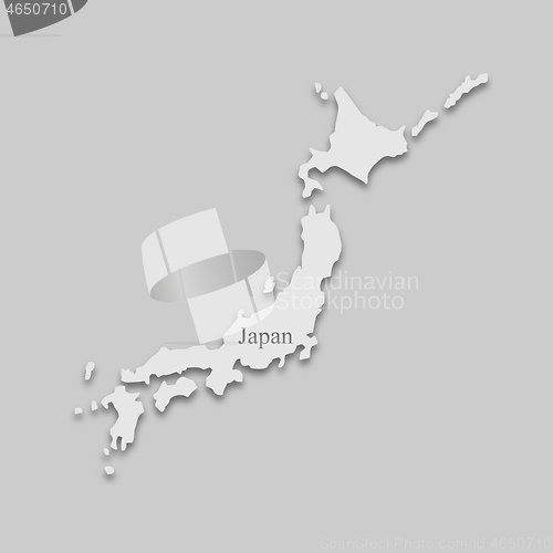 Image of map of Japan