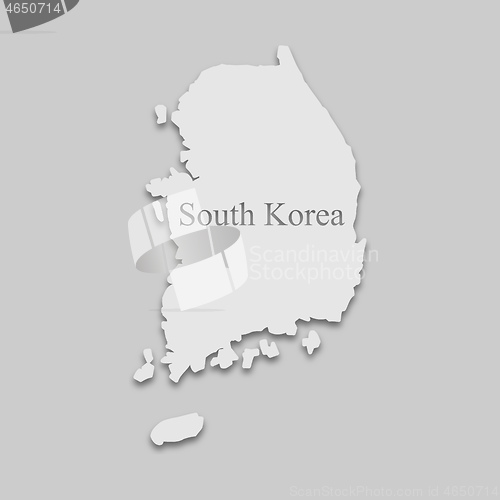 Image of Map of South Korea