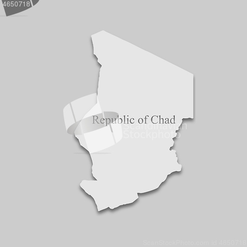 Image of Map of the Republic of Chad