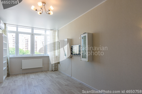 Image of Interior of a bedroom in an apartment