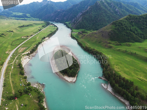 Image of Katun river, in the Altai mountains