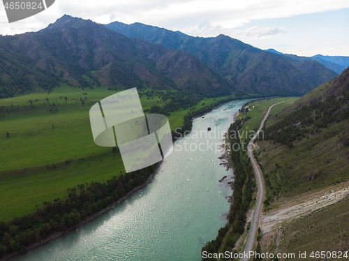 Image of Aerial view of Katun river