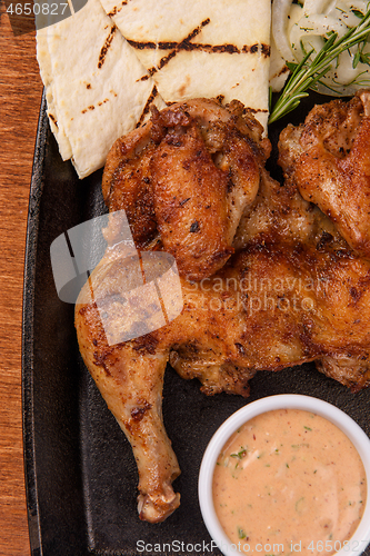 Image of Appetizing grilled juicy chicken