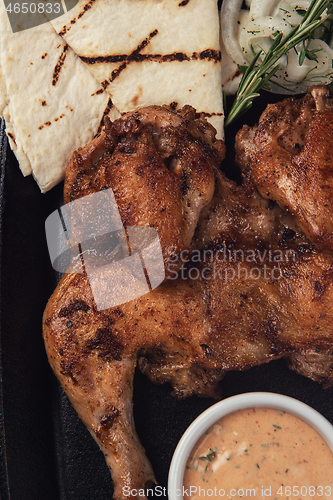 Image of Appetizing grilled juicy chicken
