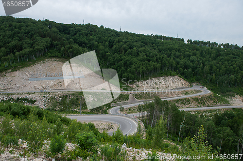 Image of Winding road in the mountains