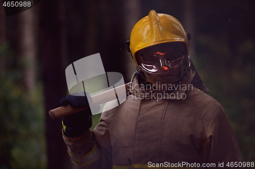 Image of firefighter portrait