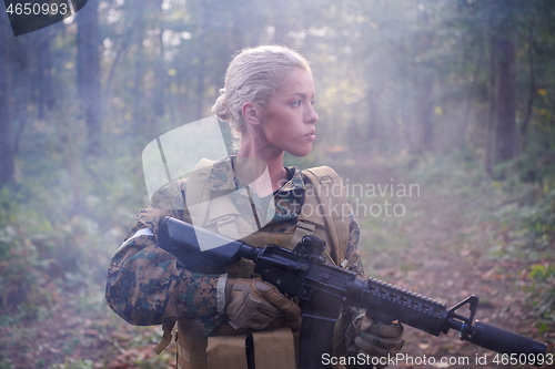 Image of woman soldier