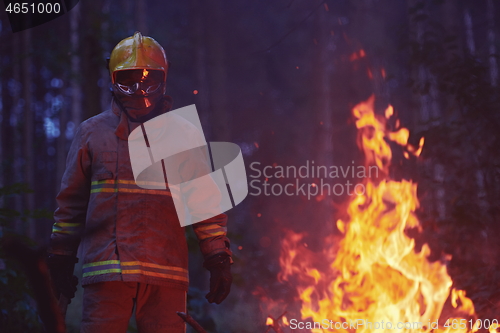 Image of firefighter portrait