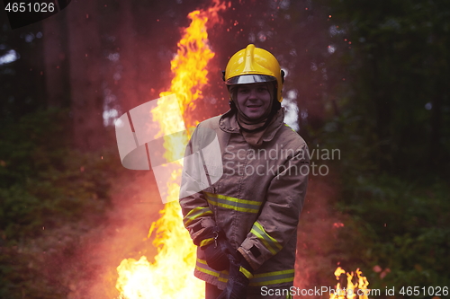 Image of firefighter portrait