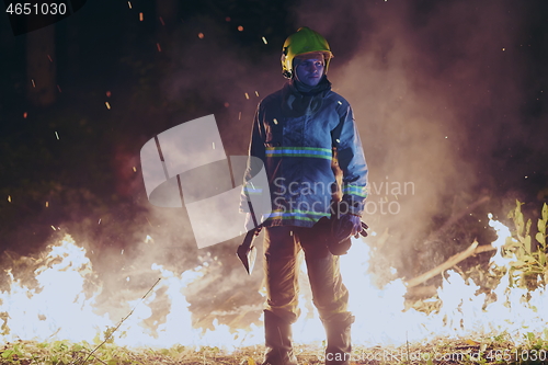 Image of firefighter portrait