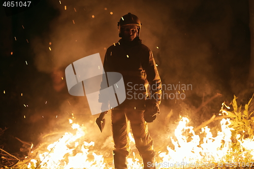 Image of firefighter portrait