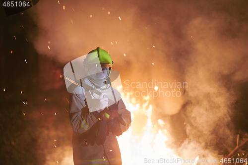 Image of firefighter portrait