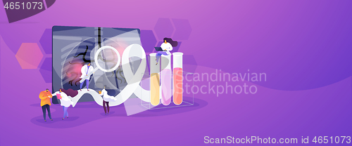 Image of Lung cancer concept banner header