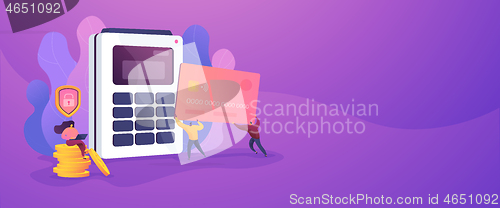 Image of Debit card web banner concept.