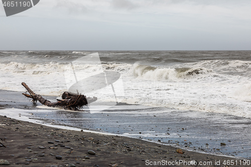 Image of jade beach Hokitika, New Zealand