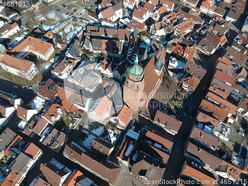 Image of aerial view over Weil der Stadt Baden Wuerttemberg Germany