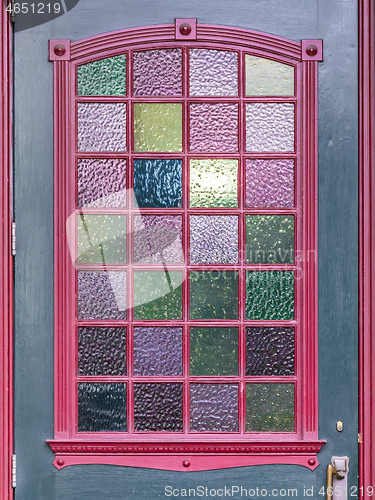 Image of colorful door window