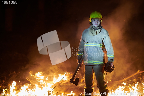 Image of firefighter portrait