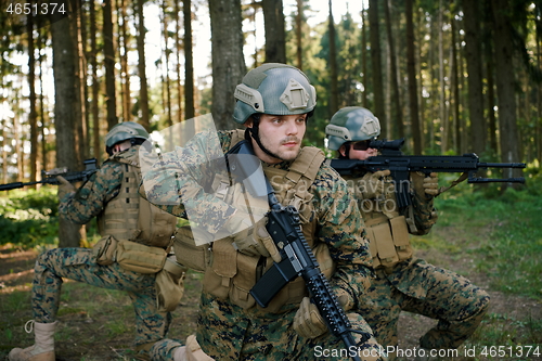 Image of Soldier fighters standing together