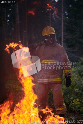 Image of firefighter portrait