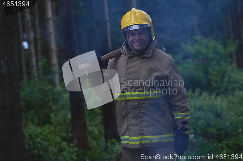 Image of firefighter portrait