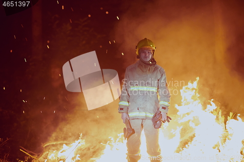 Image of firefighter portrait