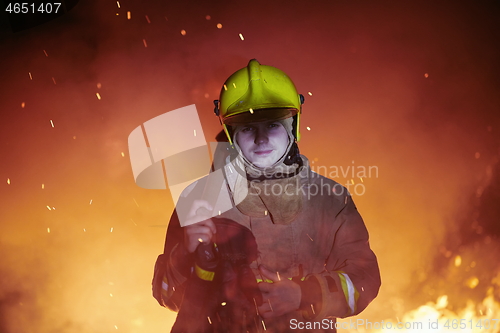 Image of firefighter portrait