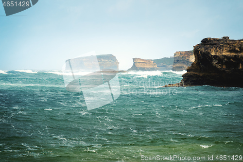 Image of rough coast at the Great Ocean Road Australia