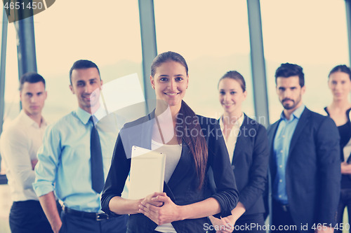 Image of business people in a meeting at office