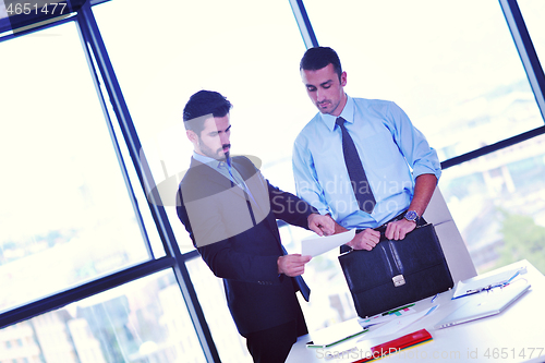 Image of business people group in a meeting at office